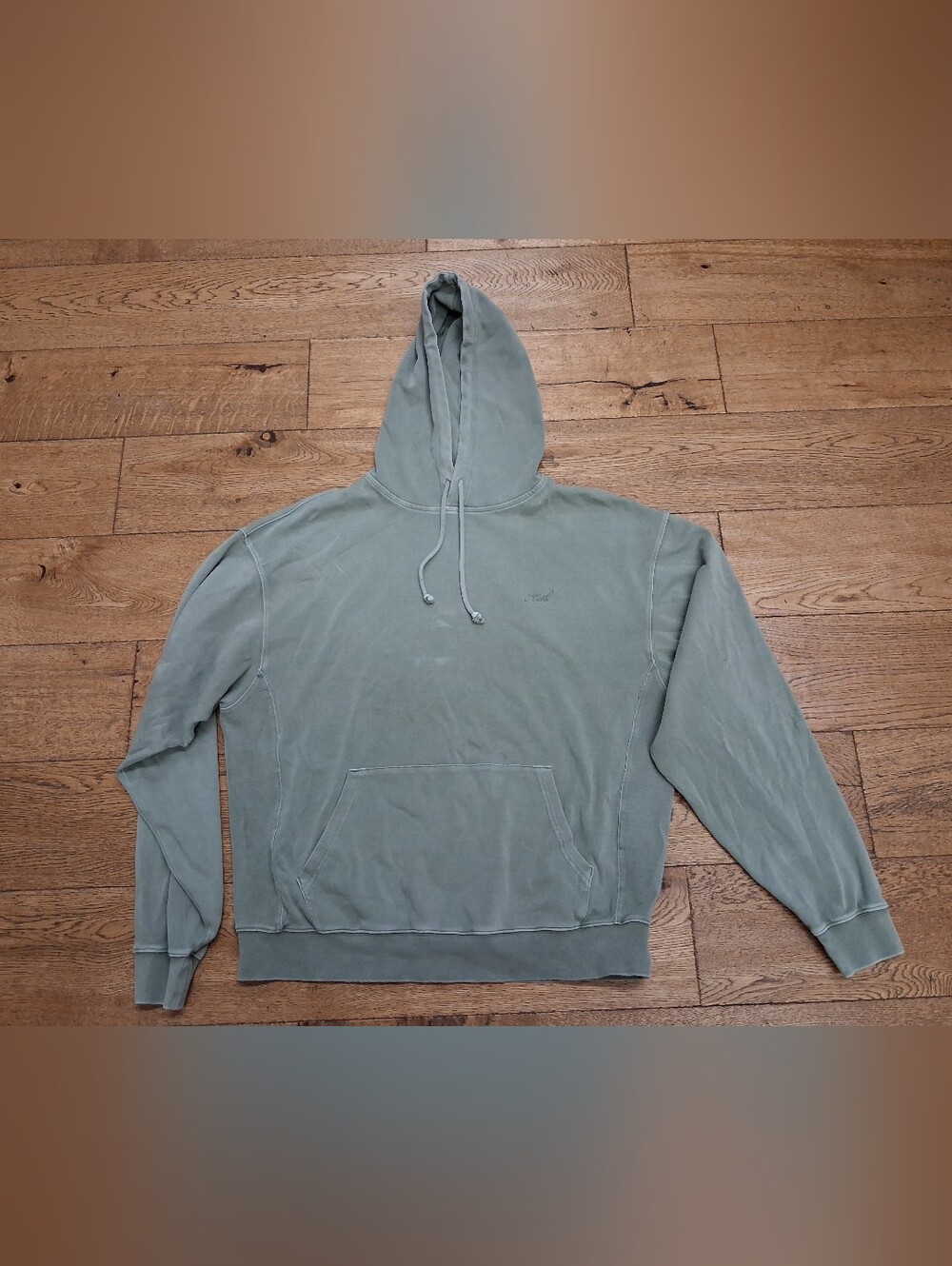 Kith Nelson Stone Washed Cotton Script Embroidered Hoodie Men's Large